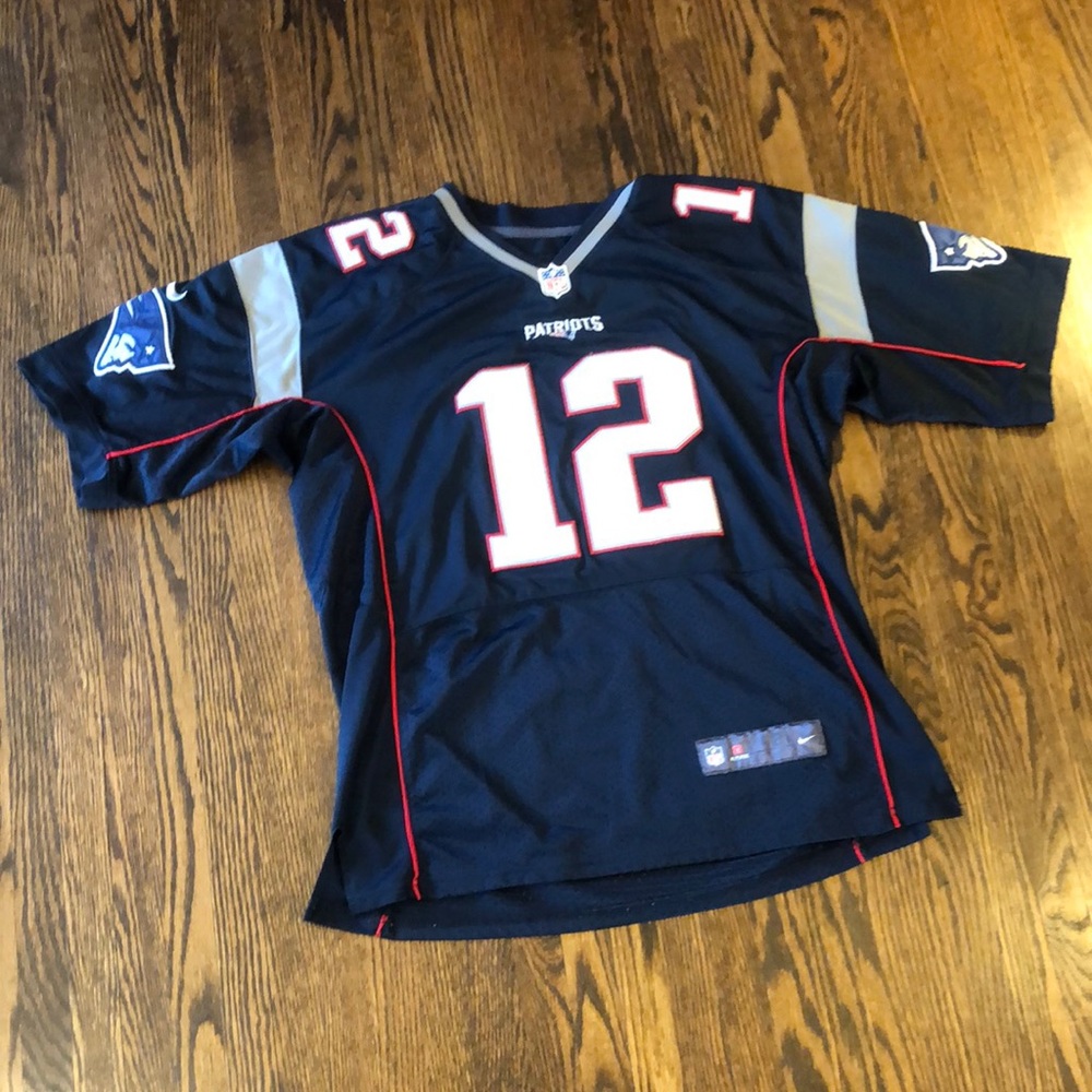 Nike Navy and Red Men's Jersey